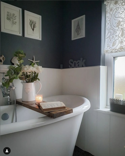 Rustic Wooden Bath Caddy / Tray