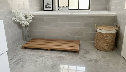 Rustic Wooden Bath Duckboard Mat