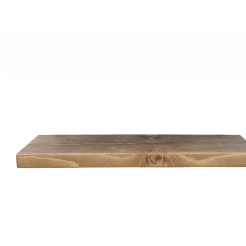 Reclaimed scaffold board shelf: rustic solid pine, DIY furniture plank (depth 10cm)