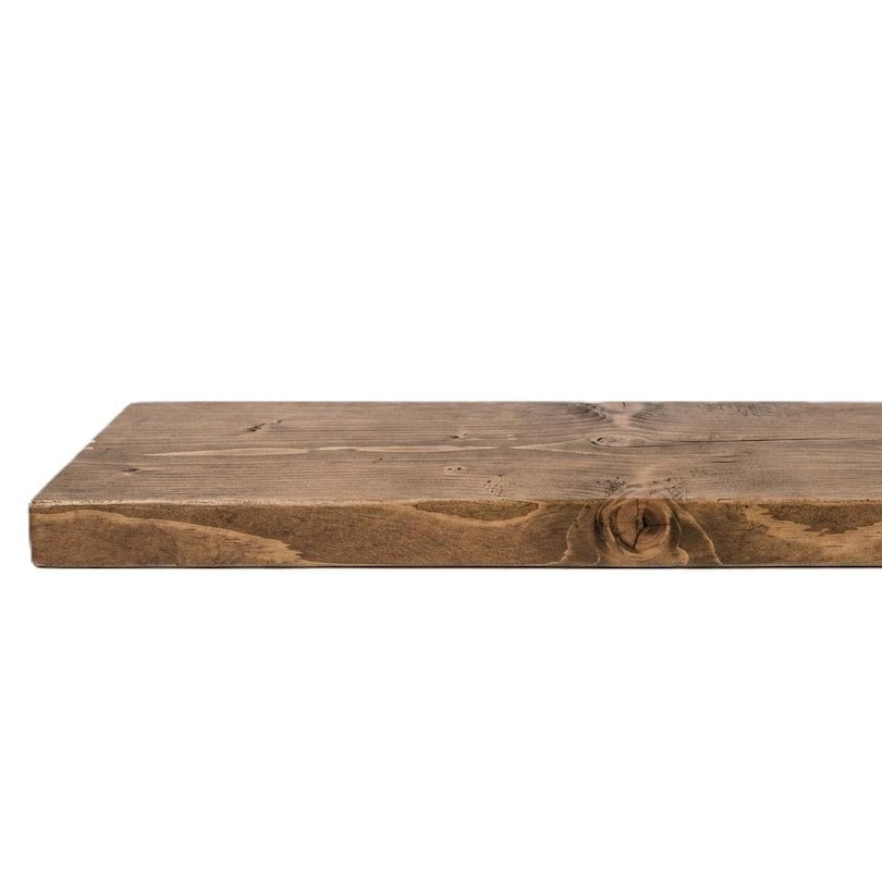 Reclaimed scaffold board shelf: rustic solid pine, DIY furniture plank (depth 15cm)