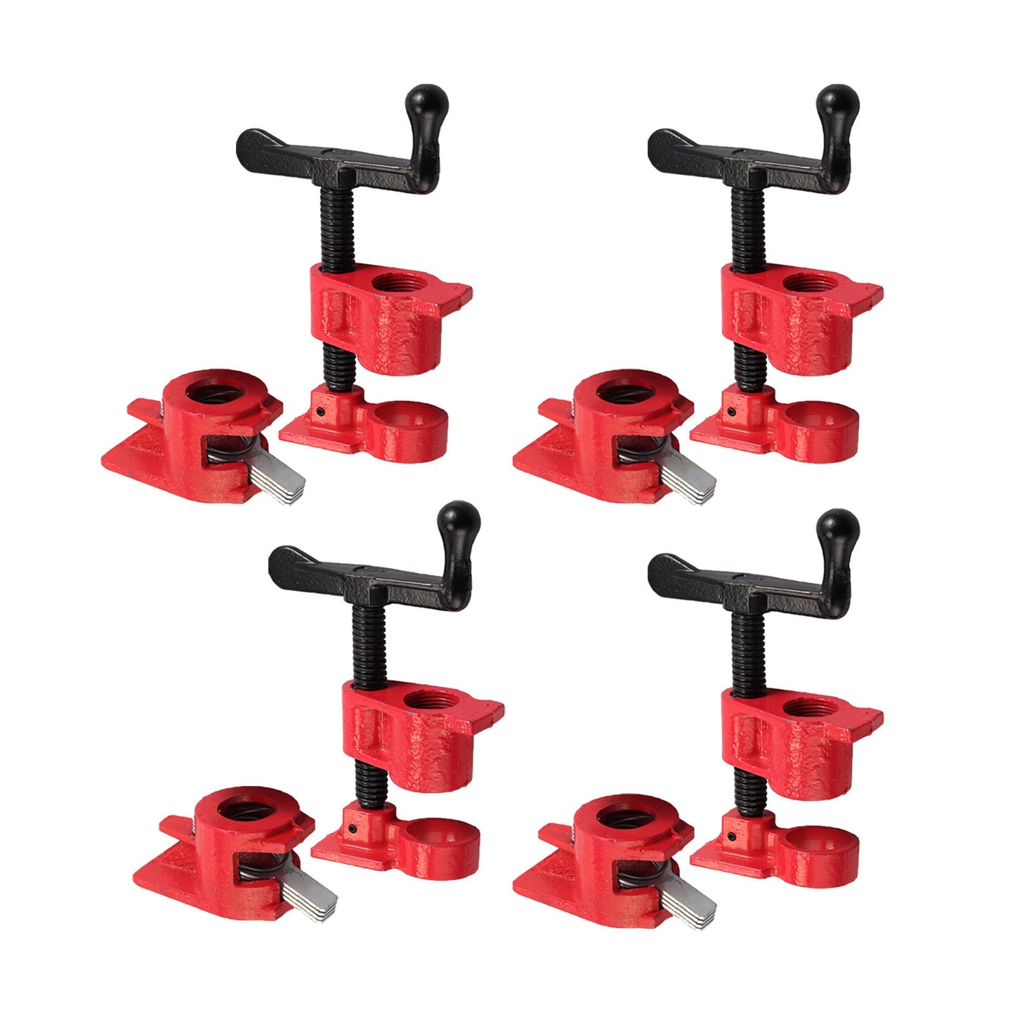 4x Sash Clamps, 3/4" Gluing Pipe Clamp Set